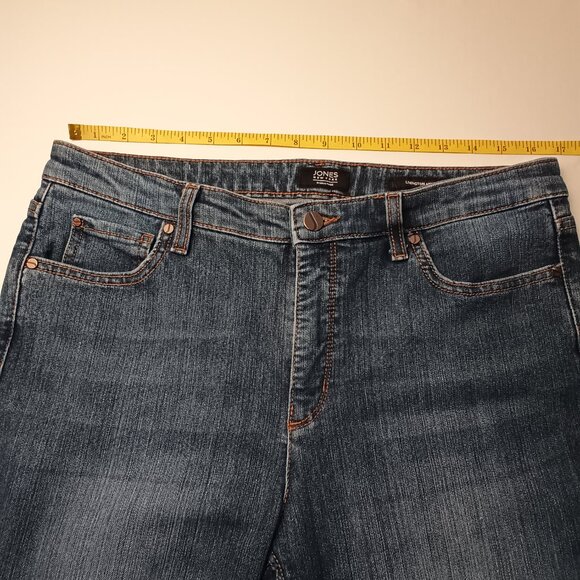 Jones New York Jeans Size 12 Lexington Ankle High Rise Tapered Leg Medium Wash - Picture 7 of 10